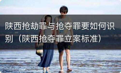 陕西抢劫罪与抢夺罪要如何识别（陕西抢夺罪立案标准）