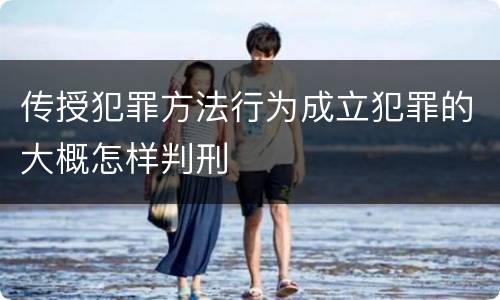 传授犯罪方法行为成立犯罪的大概怎样判刑