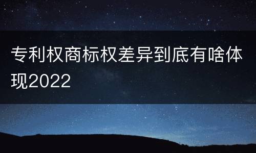 专利权商标权差异到底有啥体现2022