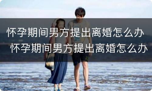 怀孕期间男方提出离婚怎么办 怀孕期间男方提出离婚怎么办手续