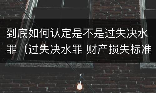 到底如何认定是不是过失决水罪（过失决水罪 财产损失标准）