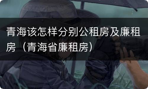 青海该怎样分别公租房及廉租房（青海省廉租房）