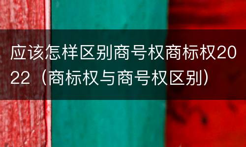 应该怎样区别商号权商标权2022（商标权与商号权区别）