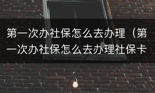第一次办社保怎么去办理（第一次办社保怎么去办理社保卡）
