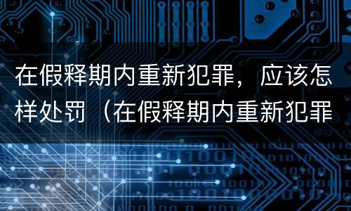 在假释期内重新犯罪，应该怎样处罚（在假释期内重新犯罪,应该怎样处罚呢）