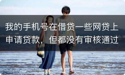 我的手机号在借贷一些网贷上申请贷款，但都没有审核通过，但是绑定了我的身份证和银行