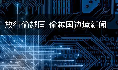 放行偷越国 偷越国边境新闻