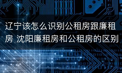 辽宁该怎么识别公租房跟廉租房 沈阳廉租房和公租房的区别