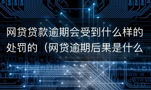 网贷贷款逾期会受到什么样的处罚的（网贷逾期后果是什么）
