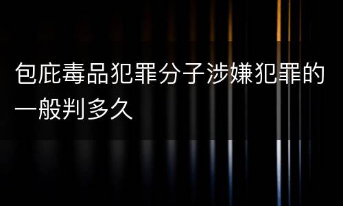 包庇毒品犯罪分子涉嫌犯罪的一般判多久