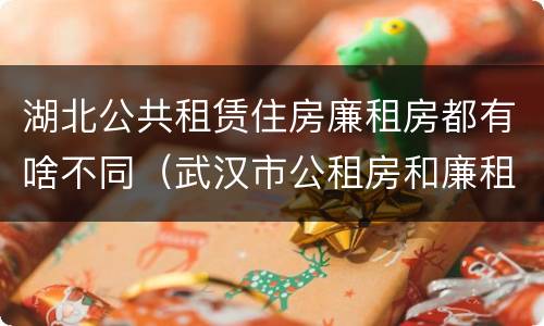 湖北公共租赁住房廉租房都有啥不同（武汉市公租房和廉租房区别）