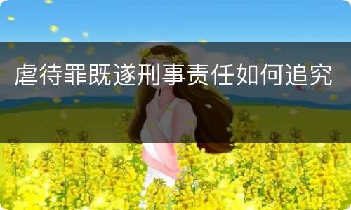 虐待罪既遂刑事责任如何追究