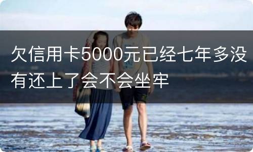 欠信用卡5000元已经七年多没有还上了会不会坐牢