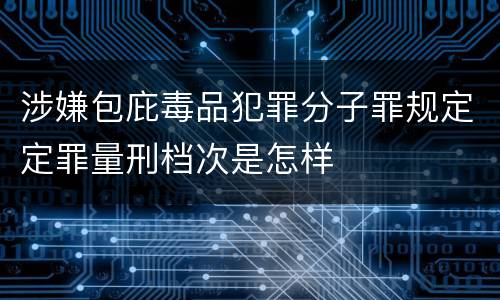 涉嫌包庇毒品犯罪分子罪规定定罪量刑档次是怎样