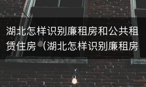湖北怎样识别廉租房和公共租赁住房（湖北怎样识别廉租房和公共租赁住房信息）