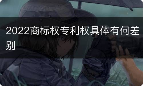 2022商标权专利权具体有何差别