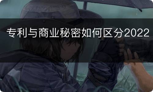 专利与商业秘密如何区分2022
