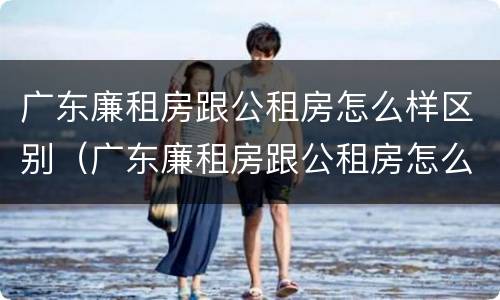 广东廉租房跟公租房怎么样区别（广东廉租房跟公租房怎么样区别呢）