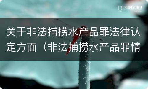 关于非法捕捞水产品罪法律认定方面（非法捕捞水产品罪情节严重的认定）