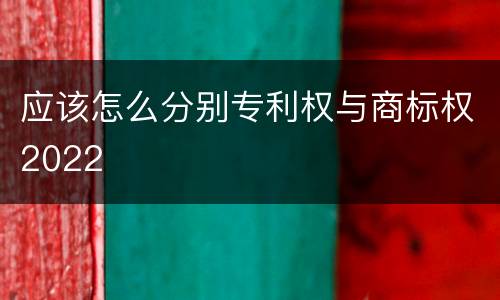 应该怎么分别专利权与商标权2022