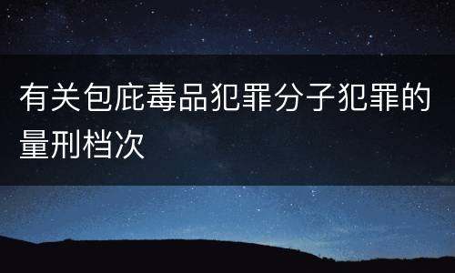 有关包庇毒品犯罪分子犯罪的量刑档次
