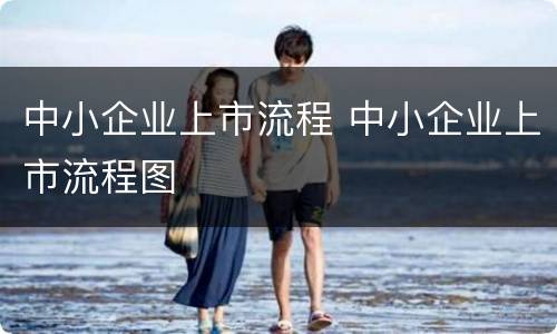 中小企业上市流程 中小企业上市流程图