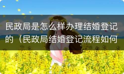 民政局是怎么样办理结婚登记的（民政局结婚登记流程如何办理手续）