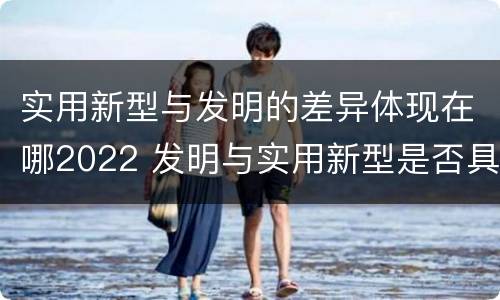 实用新型与发明的差异体现在哪2022 发明与实用新型是否具有实用性