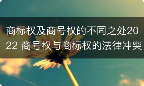 商标权及商号权的不同之处2022 商号权与商标权的法律冲突与解决