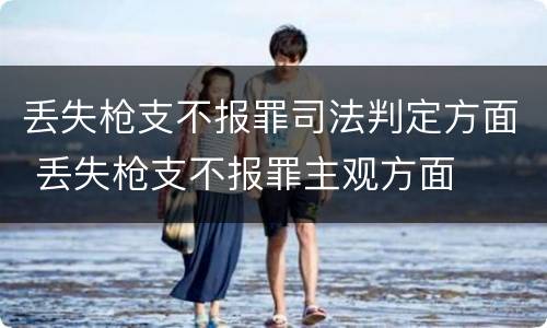 丢失枪支不报罪司法判定方面 丢失枪支不报罪主观方面