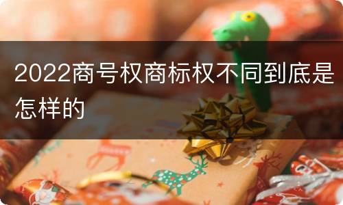 2022商号权商标权不同到底是怎样的
