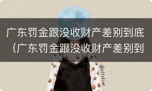 广东罚金跟没收财产差别到底（广东罚金跟没收财产差别到底有多大）