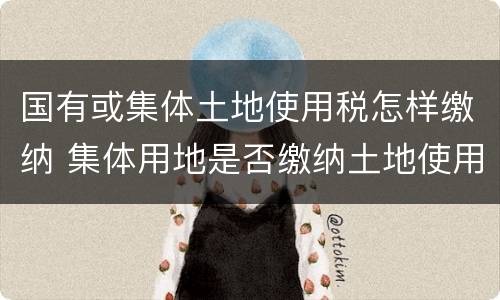 国有或集体土地使用税怎样缴纳 集体用地是否缴纳土地使用税