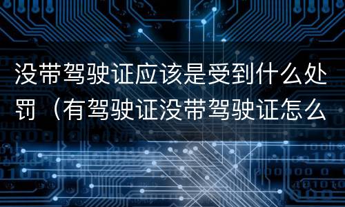 没带驾驶证应该是受到什么处罚（有驾驶证没带驾驶证怎么处罚）