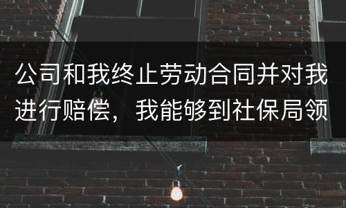 公司和我终止劳动合同并对我进行赔偿，我能够到社保局领失业保险吗