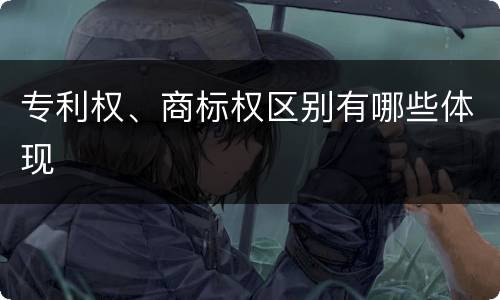 专利权、商标权区别有哪些体现