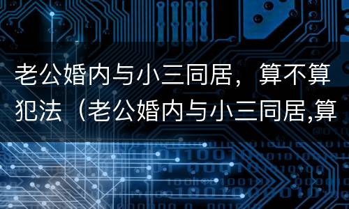 老公婚内与小三同居，算不算犯法（老公婚内与小三同居,算不算犯法行为）