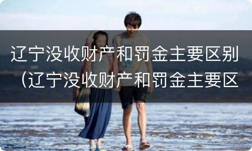 辽宁没收财产和罚金主要区别（辽宁没收财产和罚金主要区别在哪）