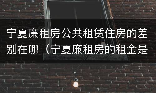 宁夏廉租房公共租赁住房的差别在哪（宁夏廉租房的租金是多少钱）