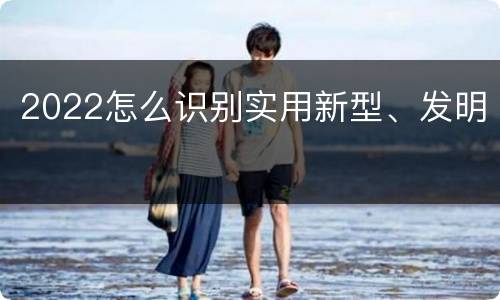 2022怎么识别实用新型、发明