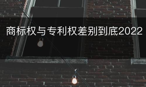 商标权与专利权差别到底2022