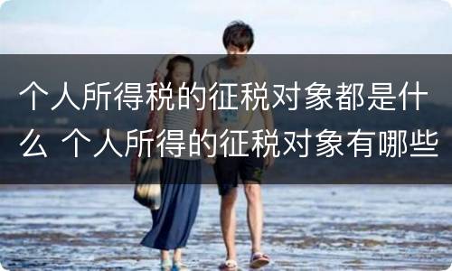 个人所得税的征税对象都是什么 个人所得的征税对象有哪些