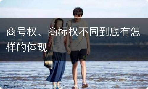 商号权、商标权不同到底有怎样的体现