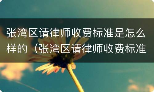 张湾区请律师收费标准是怎么样的（张湾区请律师收费标准是怎么样的啊）