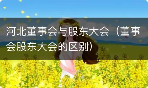 河北董事会与股东大会（董事会股东大会的区别）