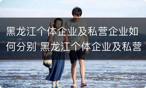 黑龙江个体企业及私营企业如何分别 黑龙江个体企业及私营企业如何分别认定