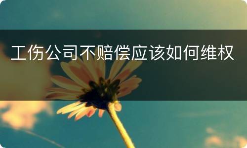 工伤公司不赔偿应该如何维权