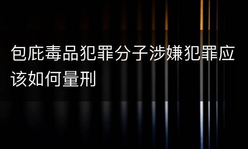 包庇毒品犯罪分子涉嫌犯罪应该如何量刑