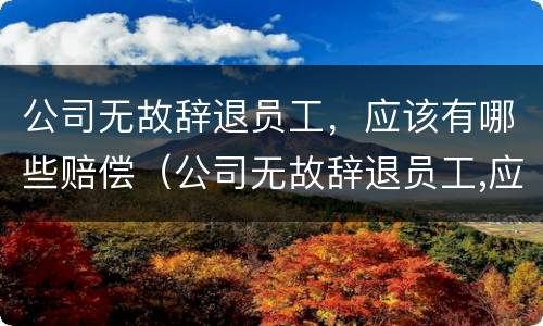 公司无故辞退员工，应该有哪些赔偿（公司无故辞退员工,应该有哪些赔偿标准）
