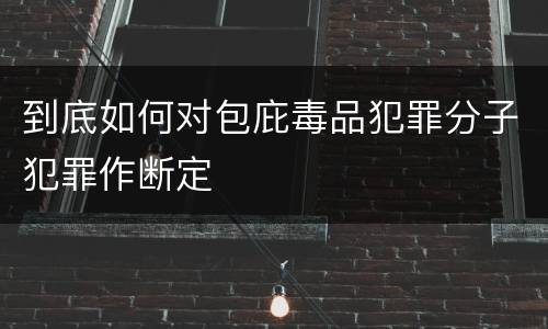 到底如何对包庇毒品犯罪分子犯罪作断定